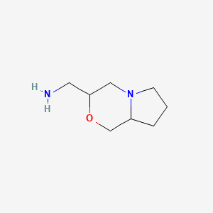 (hexahydro-1H-pyrrolo[2,1-c][1,4]oxazin-3-yl)methanamine