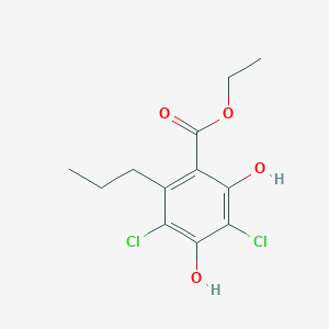 Ethyl 3,5-dichloro-2,4-dihydroxy-6-propylbenzoate