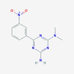 N~2~,N~2~-Dimethyl-6-(3-nitrophenyl)-1,3,5-triazine-2,4-diamine