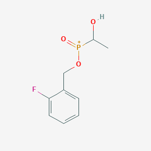 [(2-Fluorophenyl)methoxy](1-hydroxyethyl)oxophosphanium