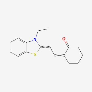 2-[2-(3-Ethyl-1,3-benzothiazol-2(3H)-ylidene)ethylidene]cyclohexan-1-one