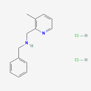 molecular formula C14H18Cl2N2 B1440020 n-Benzyl-1-(3-methyl-2-pyridinyl)methanamine dihydrochloride CAS No. 1269198-98-2