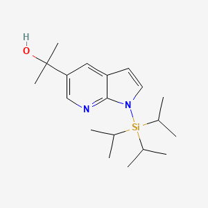 2-(1-(Triisopropylsilyl)-1H-pyrrolo[2,3-b]pyridin-5-yl)propan-2-ol