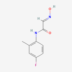 molecular formula C9H9FN2O2 B1440032 N-(4-fluoro-2-methylphenyl)-2-(N-hydroxyimino)acetamide CAS No. 1235441-78-7