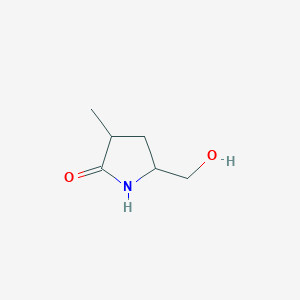 B144004 5-Hydroxymethyl-3-methylpyrrolidin-2-one CAS No. 138078-58-7