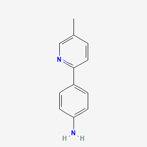 molecular formula C12H12N2 B1440044 4-(5-甲基吡啶-2-基)苯胺 CAS No. 1187163-29-6