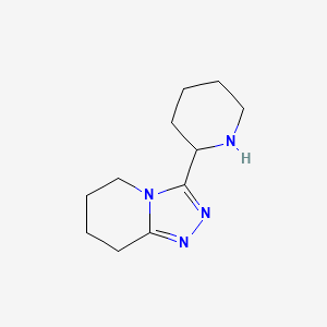 2-{5H,6H,7H,8H-[1,2,4]triazolo[4,3-a]pyridin-3-yl}piperidine