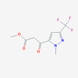 3-(2-Methyl-5-trifluoromethyl-2H-pyrazol-3-yl)-3-oxo-propionic acid methyl ester