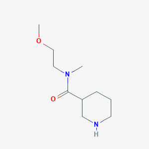 molecular formula C10H20N2O2 B1440052 N-(2-methoxyethyl)-N-methylpiperidine-3-carboxamide CAS No. 1183121-32-5
