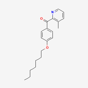 molecular formula C20H25NO2 B1440064 2-(4-Heptyloxybenzoyl)-3-methylpyridine CAS No. 1187167-39-0