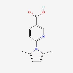 molecular formula C12H12N2O2 B1440066 6-(2,5-二甲基-1H-吡咯-1-基)烟酸 CAS No. 1242997-26-7