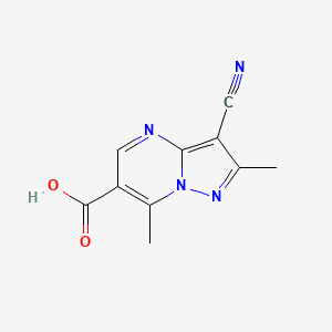 3-Cyano-2,7-dimethylpyrazolo[1,5-a]pyrimidine-6-carboxylic acid