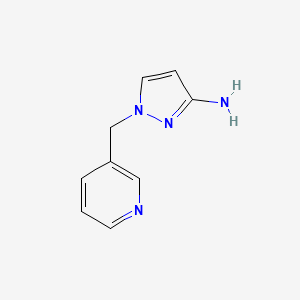 molecular formula C9H10N4 B1440070 1-(pyridin-3-ylmethyl)-1H-pyrazol-3-amine CAS No. 1033780-34-5