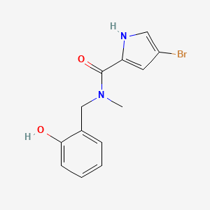 molecular formula C13H13BrN2O2 B1440072 4-溴-N-[(2-羟基苯基)甲基]-N-甲基-1H-吡咯-2-甲酰胺 CAS No. 1184212-09-6