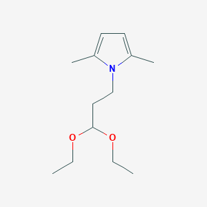 molecular formula C13H23NO2 B1440074 1-(3,3-diethoxypropyl)-2,5-dimethyl-1H-pyrrole CAS No. 1235441-43-6