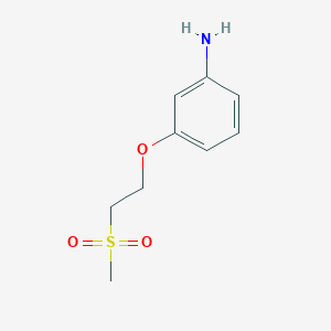 molecular formula C9H13NO3S B1440075 3-(2-Methanesulfonylethoxy)aniline CAS No. 1184567-84-7