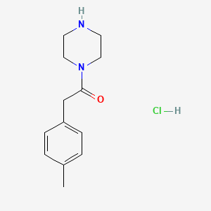 molecular formula C13H19ClN2O B1440078 2-(4-Methylphenyl)-1-(piperazin-1-yl)ethan-1-one hydrochloride CAS No. 1240527-10-9