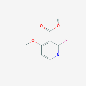 molecular formula C7H6FNO3 B1440082 2-氟-4-甲氧基烟酸 CAS No. 1190315-81-1