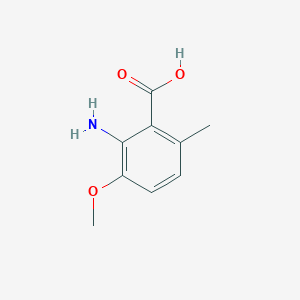 molecular formula C9H11NO3 B1440091 2-氨基-3-甲氧基-6-甲基苯甲酸 CAS No. 90321-37-2