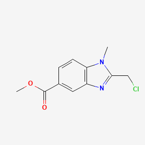 methyl 2-(chloromethyl)-1-methyl-1H-1,3-benzodiazole-5-carboxylate