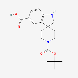 1'-(Tert-butoxycarbonyl)spiro[indoline-3,4'-piperidine]-5-carboxylic acid