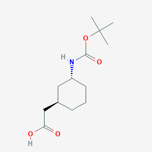 trans 2-(3-((t-Butoxy)carbonylamino)cyclohexyl)acetic acid