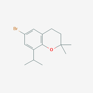 molecular formula C14H19BrO B1440114 6-Bromo-8-isopropyl-2,2-dimethylchroman CAS No. 1220476-09-4