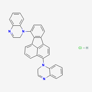 1-[3-(2H-quinoxalin-1-yl)fluoranthen-7-yl]-2H-quinoxaline;hydrochloride