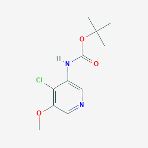 molecular formula C11H15ClN2O3 B1440118 tert-Butyl 4-chloro-5-methoxypyridin-3-ylcarbamate CAS No. 1045858-17-0