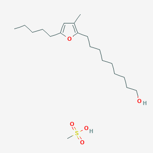 Methanesulfonic acid;9-(3-methyl-5-pentylfuran-2-yl)nonan-1-ol