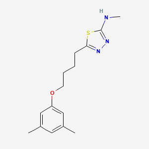 5-[4-(3,5-Dimethylphenoxy)butyl]-N-methyl-1,3,4-thiadiazol-2-amine