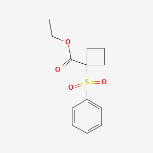 Ethyl 1-(benzenesulfonyl)cyclobutane-1-carboxylate