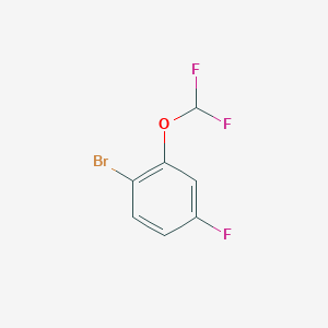 molecular formula C7H4BrF3O B1440122 1-Bromo-2-(difluoromethoxy)-4-fluorobenzene CAS No. 954235-83-7