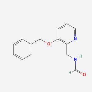molecular formula C14H14N2O2 B1440123 N-[(3-苄氧基吡啶-2-基)甲基]甲酰胺 CAS No. 952024-31-6