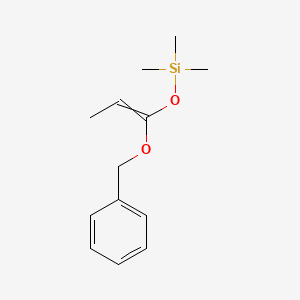 {[1-(Benzyloxy)prop-1-en-1-yl]oxy}(trimethyl)silane