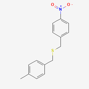 1-Methyl-4-({[(4-nitrophenyl)methyl]sulfanyl}methyl)benzene