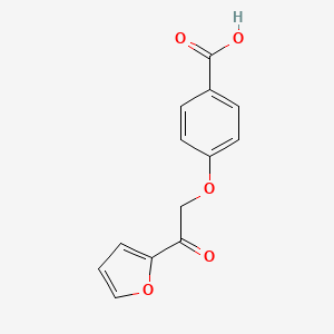 molecular formula C13H10O5 B1440129 4-[2-(2-Furyl)-2-oxoethoxy]benzoic acid CAS No. 1204297-27-7
