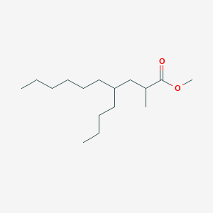 molecular formula C16H32O2 B14401291 Methyl 4-butyl-2-methyldecanoate CAS No. 88016-21-1