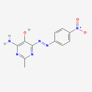 6-Amino-2-methyl-4-[2-(4-nitrophenyl)hydrazinylidene]pyrimidin-5(4H)-one