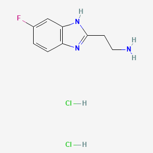 molecular formula C9H12Cl2FN3 B1440131 2-(5-Fluoro-1h-benzimidazol-2-yl)ethanamine dihydrochloride CAS No. 1187582-42-8