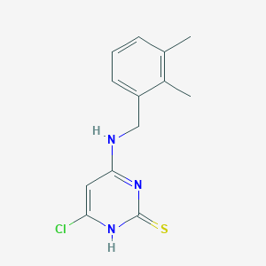 6-Chloro-4-{[(2,3-dimethylphenyl)methyl]amino}pyrimidine-2(1H)-thione