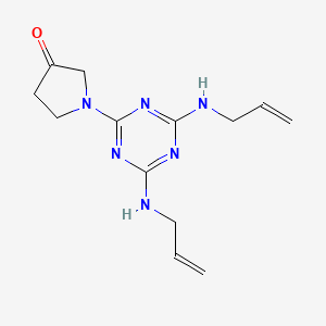 1-{4,6-Bis[(prop-2-en-1-yl)amino]-1,3,5-triazin-2-yl}pyrrolidin-3-one