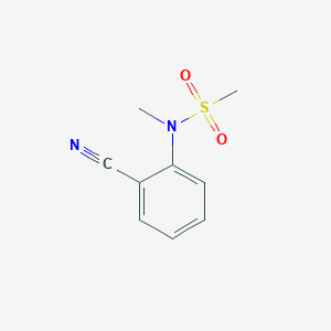 molecular formula C9H10N2O2S B1440135 N-(2-cyanophenyl)-N-methylmethanesulfonamide CAS No. 1073159-70-2