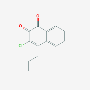 molecular formula C13H9ClO2 B14401362 3-Chloro-4-(prop-2-en-1-yl)naphthalene-1,2-dione CAS No. 89510-04-3