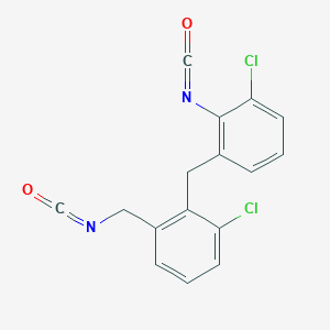 1-Chloro-2-[(3-chloro-2-isocyanatophenyl)methyl]-3-(isocyanatomethyl)benzene