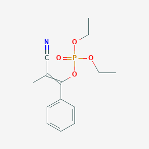 2-Cyano-1-phenylprop-1-en-1-yl diethyl phosphate