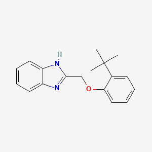 molecular formula C18H20N2O B1440141 2-[(2-叔丁基苯氧基)甲基]-1H-苯并咪唑 CAS No. 1211688-51-5