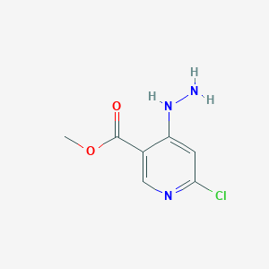 molecular formula C7H8ClN3O2 B1440142 Methyl 6-chloro-4-hydrazinonicotinate CAS No. 65973-40-2
