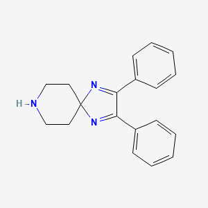 molecular formula C19H19N3 B1440145 2,3-Diphenyl-1,4,8-triazaspiro[4.5]deca-1,3-diene CAS No. 1049676-93-8