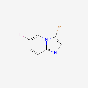molecular formula C7H4BrFN2 B1440162 3-溴-6-氟咪唑并[1,2-a]吡啶 CAS No. 1186405-11-7